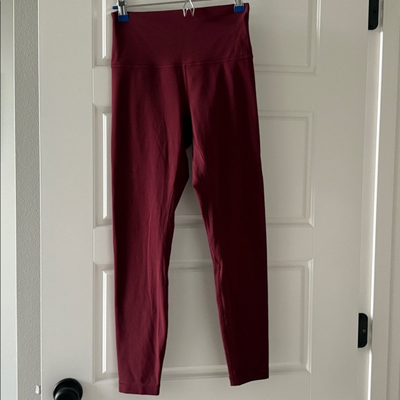 Lululemon Red Merlot Align High-Rise Leggings 25” Size 6 - Picture 9 of 10